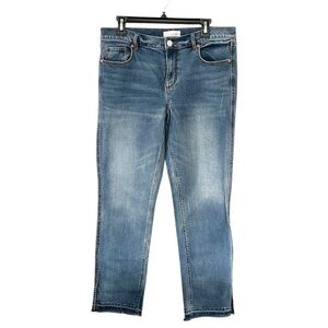 LOFT Modern Straight Medium Wash Denim Jeans‎